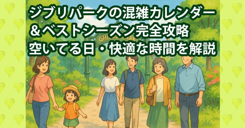 ジブリパークの混雑カレンダー＆ベストシーズン完全攻略