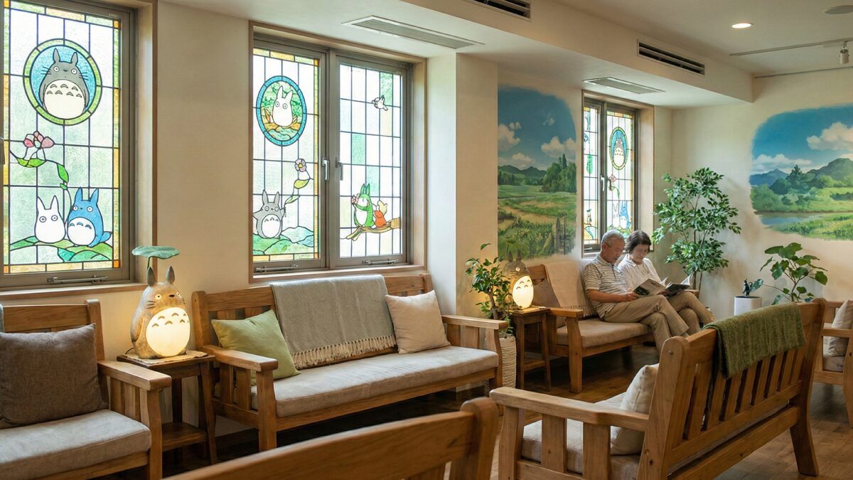 ジブリの大倉庫内 オリヲン座