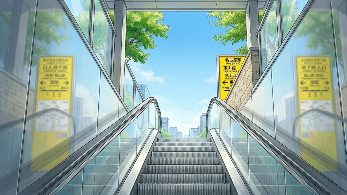 藤が丘駅での乗り換えの様子