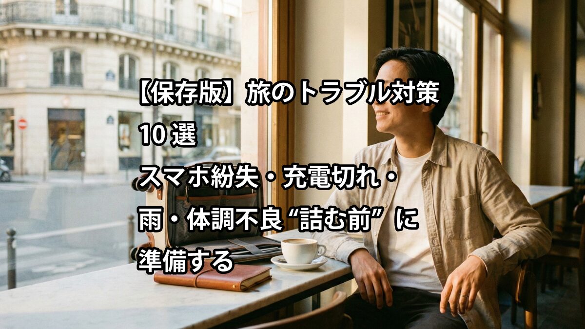 旅のトラブル対策