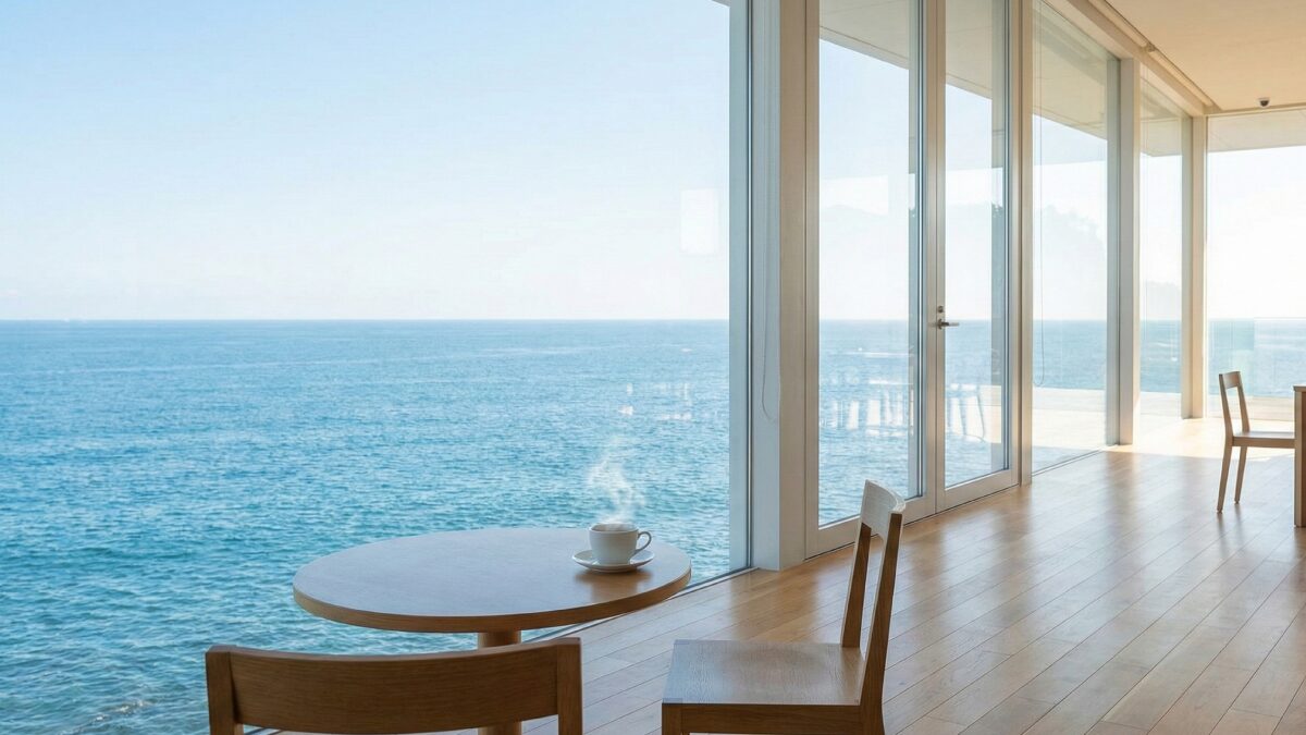 日立駅のバリアフリーな絶景カフェ