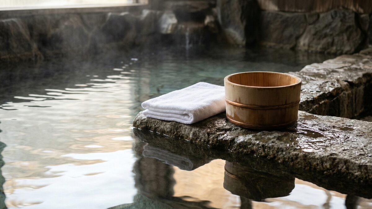 安全な半身浴のイメージ