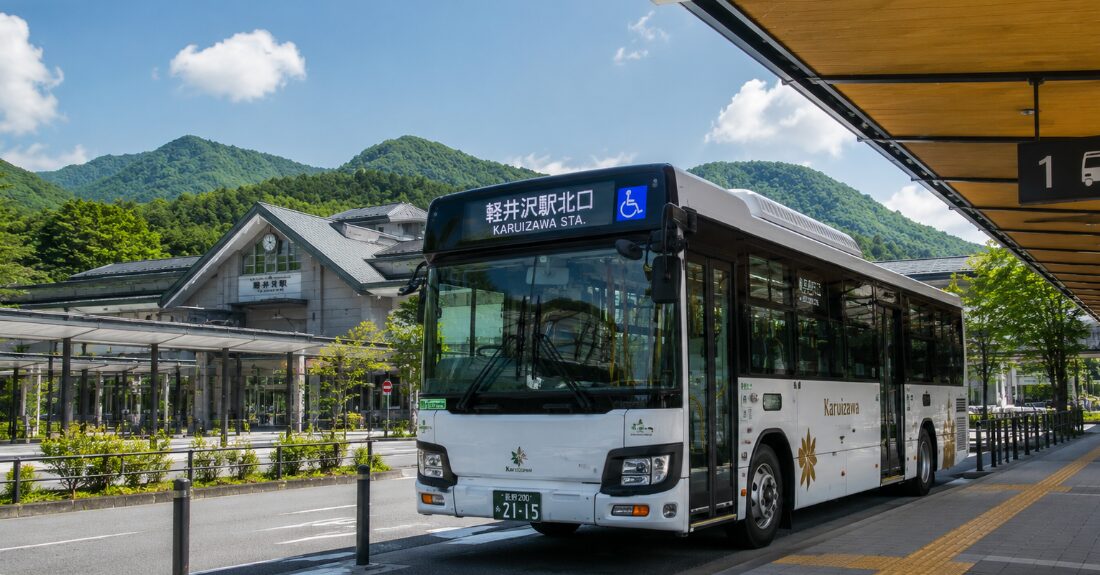 軽井沢のバスとタクシー活用